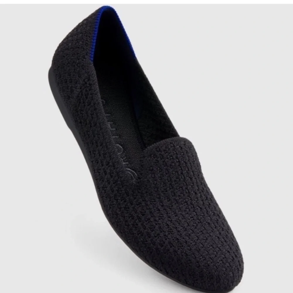 Rothy's Rothy Rothys The Loafer Black Knit Slip-On Flat Shoes Women's Size 11 - Picture 2 of 11